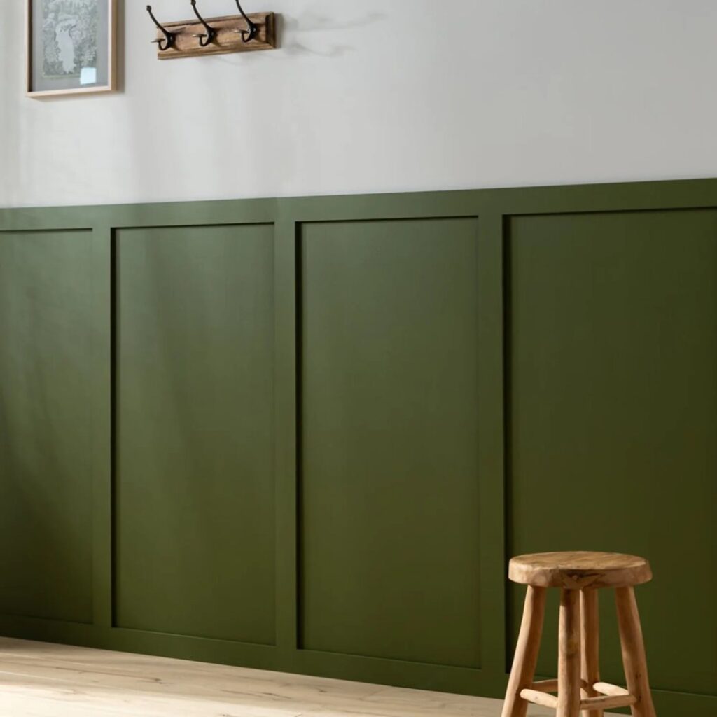 Custom interior wall paneling installed in a Dublin home